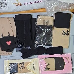 $2 Items Bundle: Tights Pantyhose Thigh High Socks (7 Items)